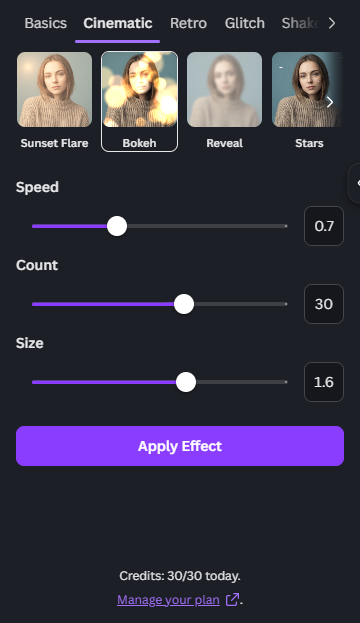 Screenshot showing the subscription screen with the Manage your plan link.